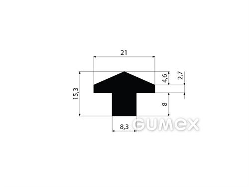 GUMMIPROFILE T-FORM - EPDM